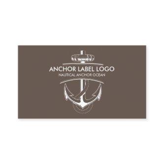 Brown Modern Nautical Anchor