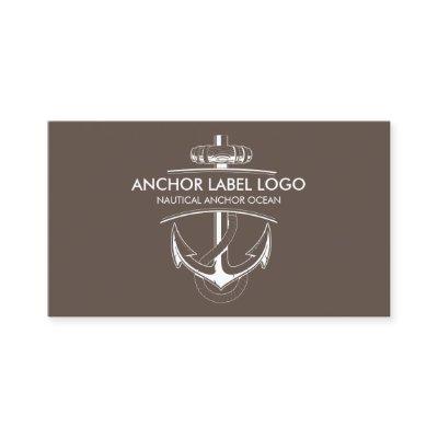 Brown Modern Nautical Anchor