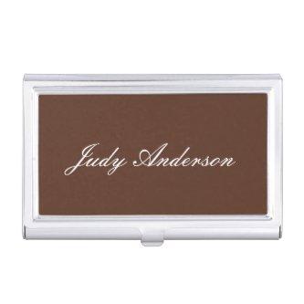Brown Professional Plain Modern Elegant  Case