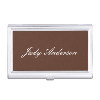 Brown Professional Plain Modern Elegant  Case