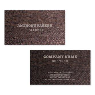 Brown Snakeskin