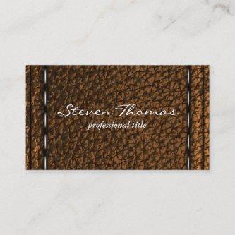 Brown Stitched Leather Background