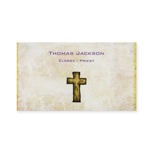 Brown Wooden Cross Christian Religious