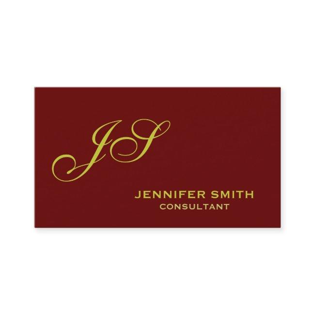 Brown Yellow Monogram Consultant