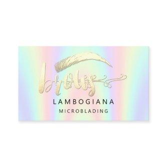 Brows Logo Microblade Social Media Holographic