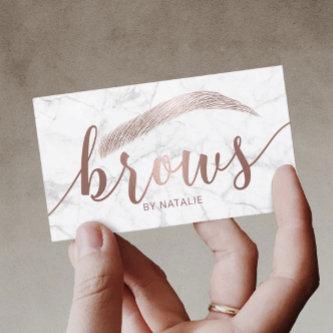 Brows Typography Eyebrow Salon Microblading Marble