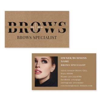 Brows Typography Eyebrow Salon Photo Luxury