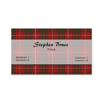 Bruce Clan Traditional Tartan Plaid Custom