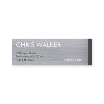 Brushed titanium metal texture mini cards
