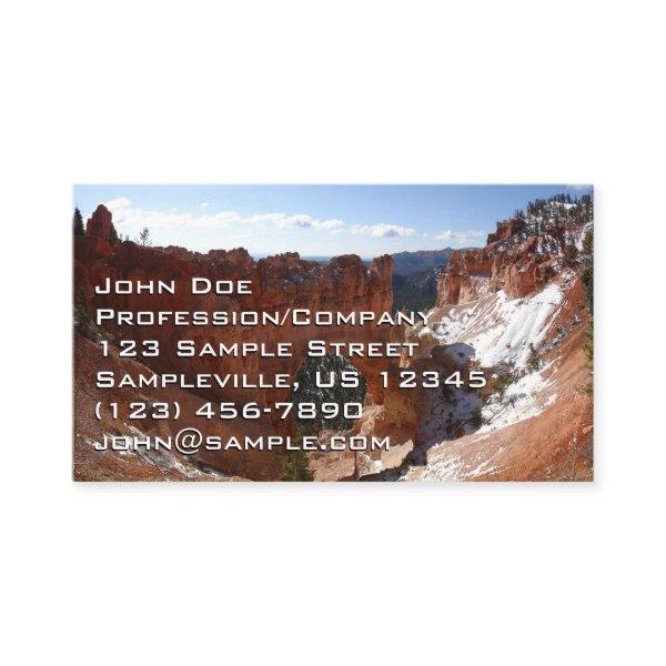 Bryce Canyon Natural Bridge Snowy Landscape Photo