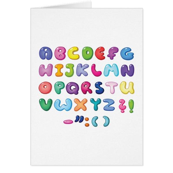 Bubble Alphabet Set