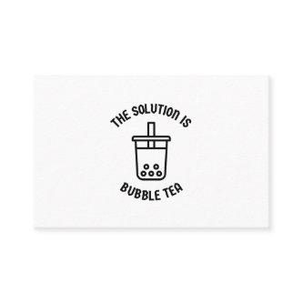 Bubble tea is the solution