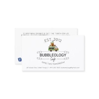 Bubble Tea Shop Loyalty Card