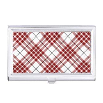 Buchanan tartan red white plaid  holder