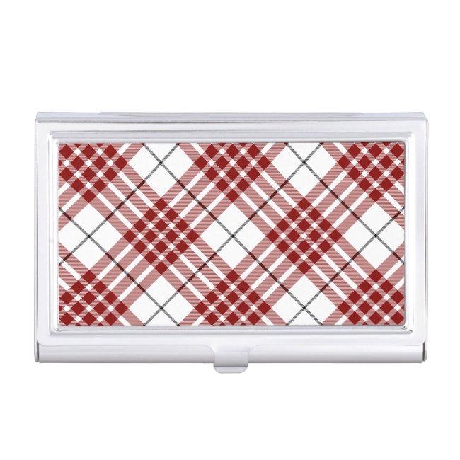 Buchanan tartan red white plaid holder