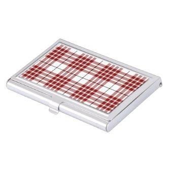 Buchanan tartan red white plaid case for
