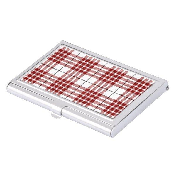 Buchanan tartan red white plaid case for