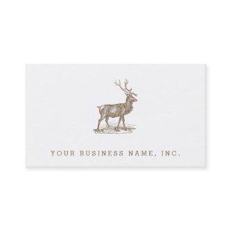 Buck Mule Deer Letterpress Style