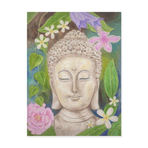 Buddha Flower postcard