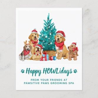 Budget Adorable Christmas Puppies Dog Lover Postca