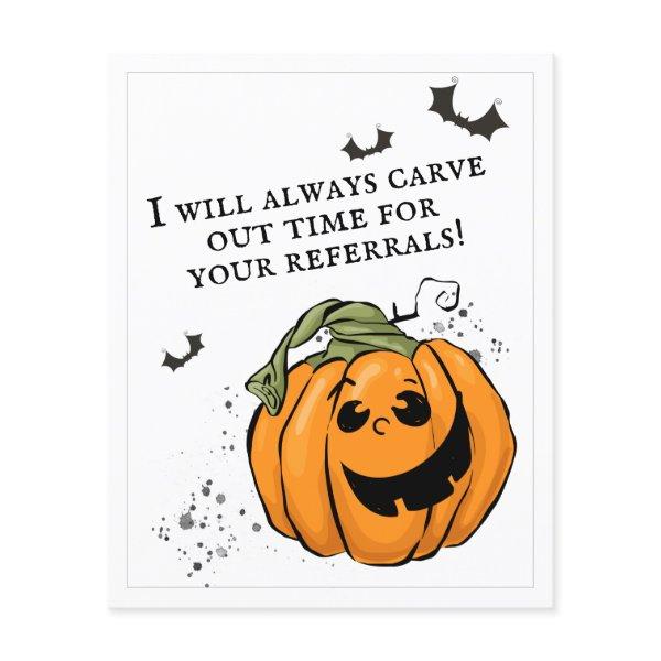 BUDGET Carve out Time Referral Halloween