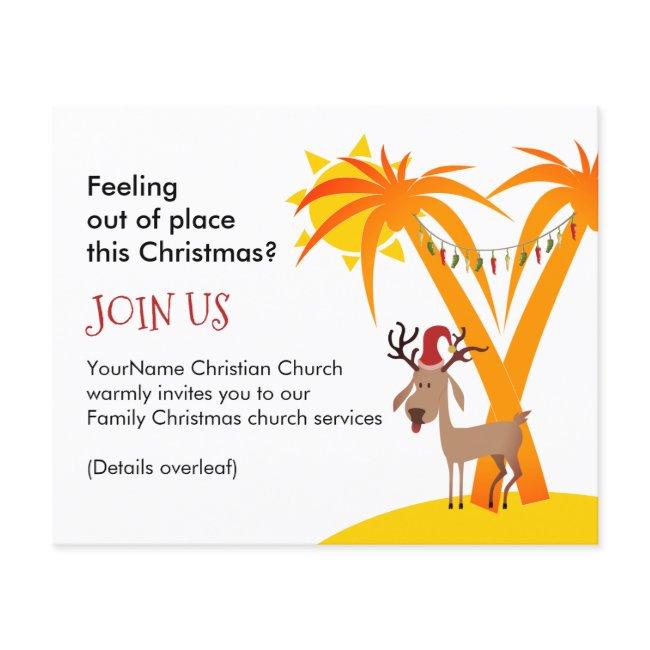 Budget Christmas Church Invitation