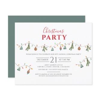 Budget Christmas Holiday Party Corporate Invite