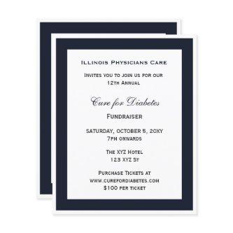 Budget Classy Blue Corporate Party Invitation