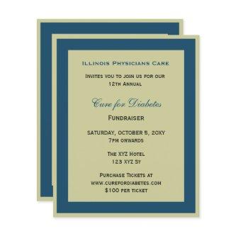 Budget Classy Blue Corporate Party Invitation