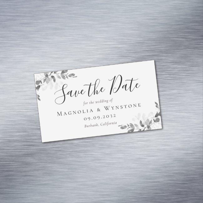 BUDGET Eucalyptus Wedding Save The Date Business C Magnet