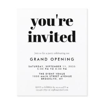 Budget Grand Opening Special Event Business Launch