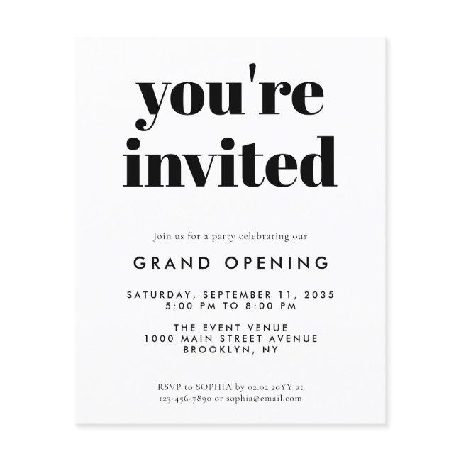 Budget Grand Opening Special Event Business Launch