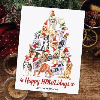 Budget Happy HOWLidays Dog Lover Christmas Card