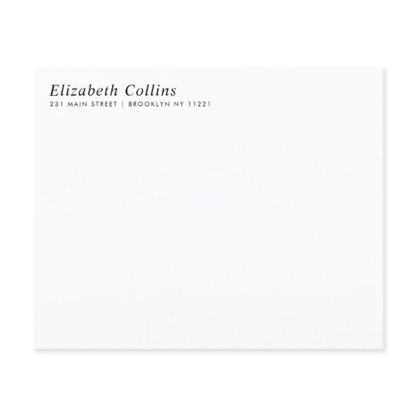 Budget Minimalist Stylish Clean Black Note Card