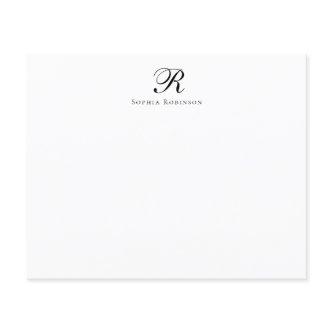 Budget Monogram Professional Business Note Card