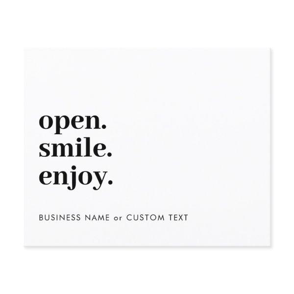 Budget Open Smile Enjoy Candle Care Thank Business