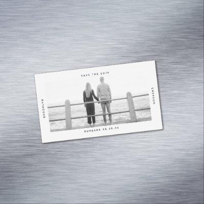 BUDGET Photo Wedding Save The Date  Magnet