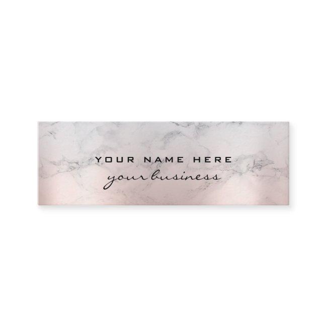 Budget Rose Gold Pink Marble Script Elegant Mini
