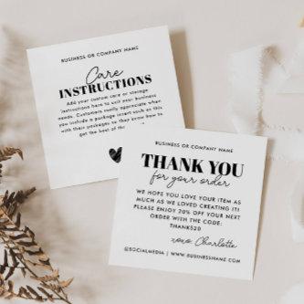 Budget Thank You Heart Care Instruction Business Square