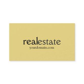 Buff Beige Real Estate Agent