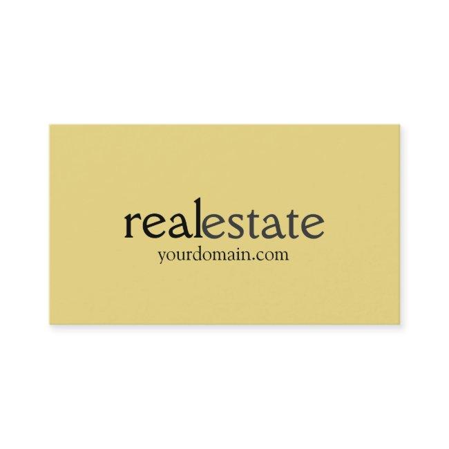 Buff Beige Real Estate Agent
