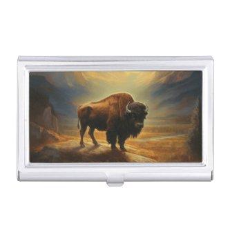 Buffalo Bison Sunset Silhouette  Case