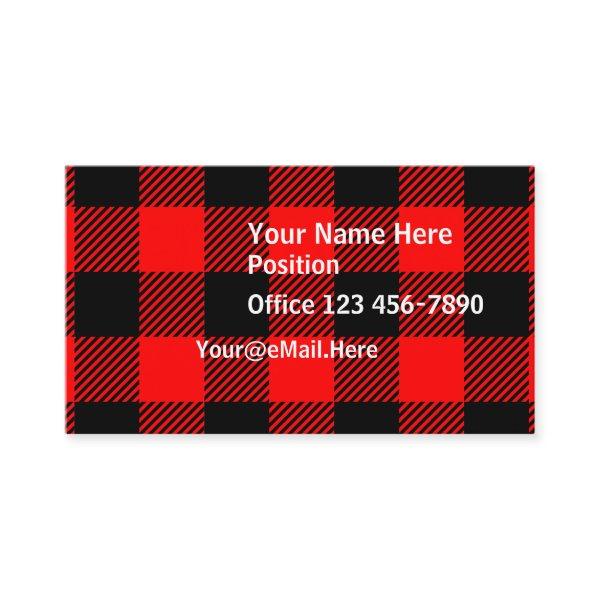 Buffalo Check Red and Black Lumberjack Plaid Decor