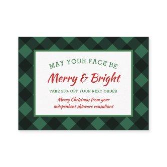 Buffalo Check Rustic Christmas Coupon Skincare