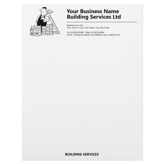 Builder & Building Services Business Letterhead