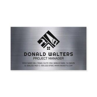 Builder Tools Logo | Metallic Brushed