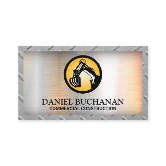 Bull Dozer Logo | Steel Grid Border