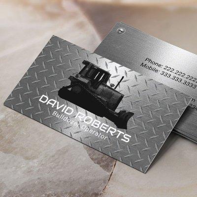 Bulldozer Plant Operator Modern Metal Construction