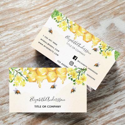 Bumble bees honey yellow florals