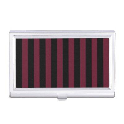 Burgundy and black stripes  case